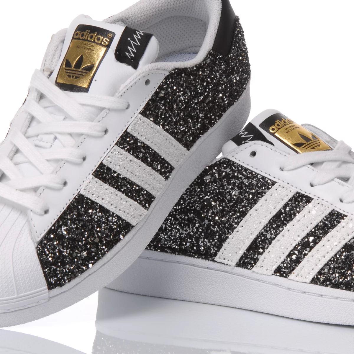 Sneakers da Donna Adidas Superstar Glitter Black