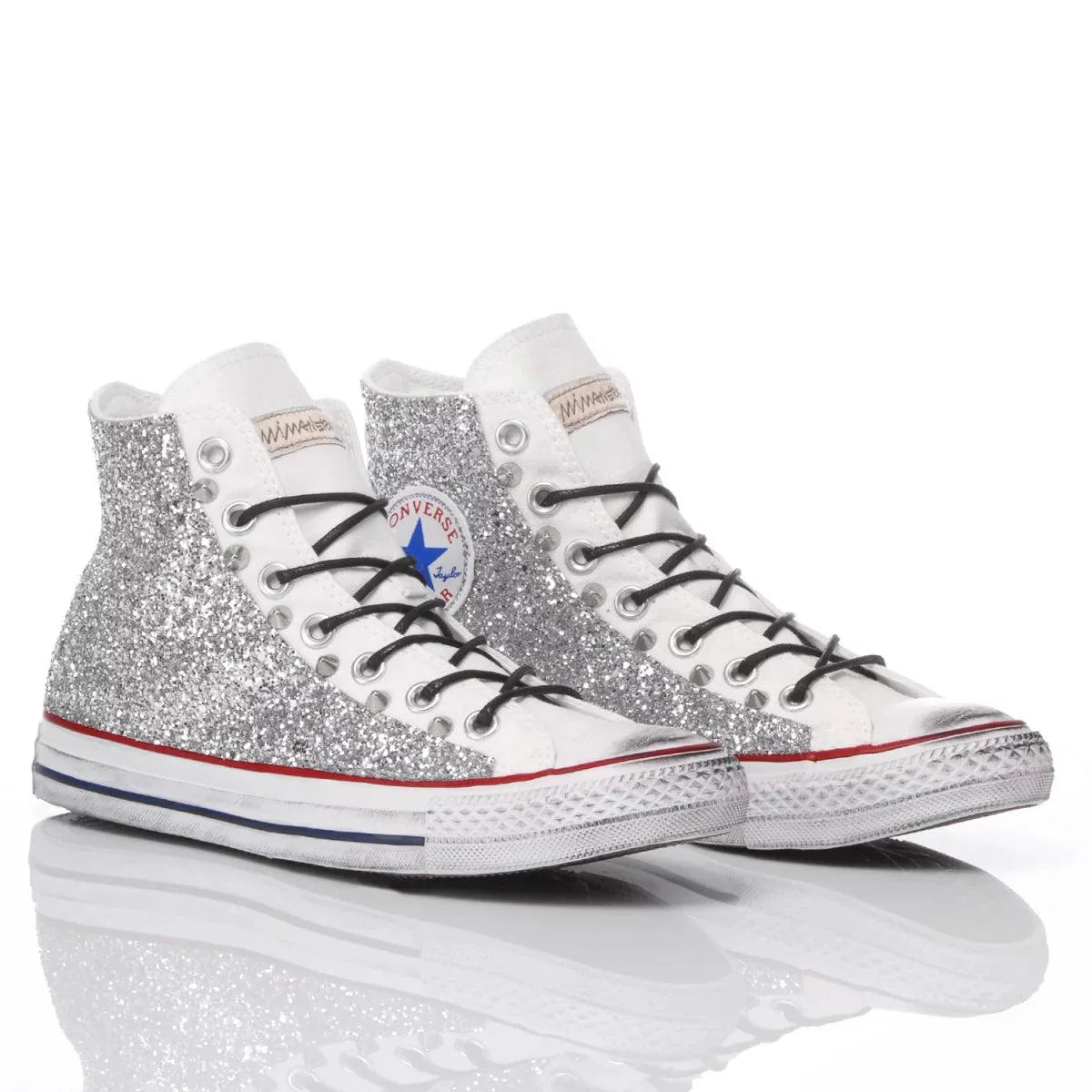 Sneakers da Donna Converse Glitter Silver