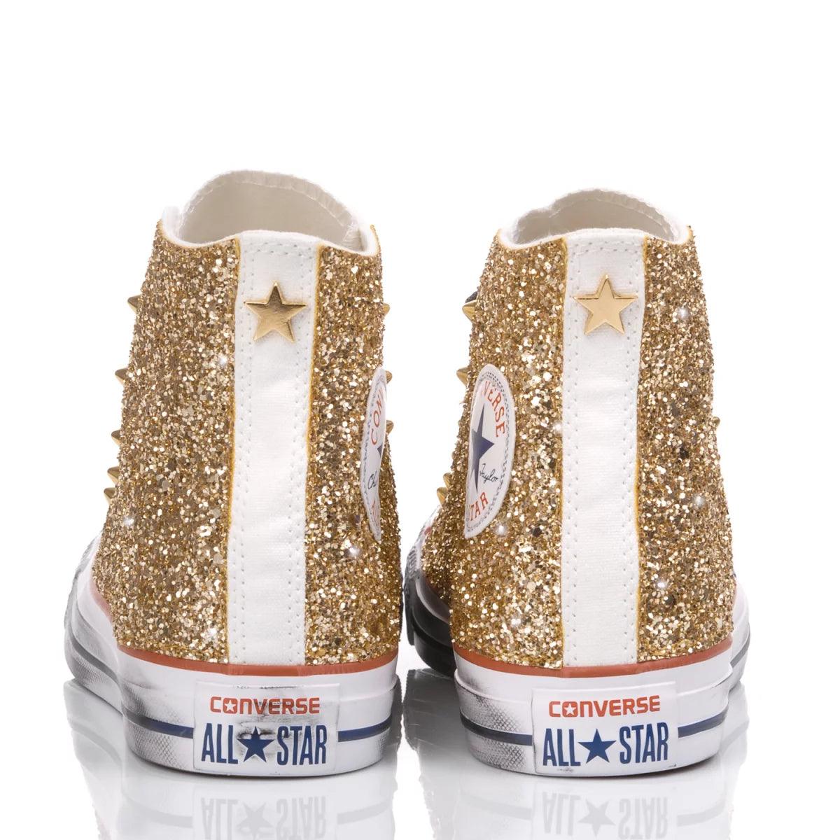 Sneakers da Donna Converse Glitter Gold Design Unico