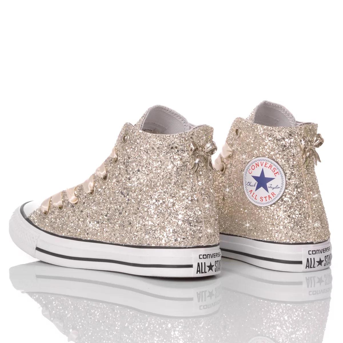 Sneakers da Donna Gliter Champagne Disegno Unico