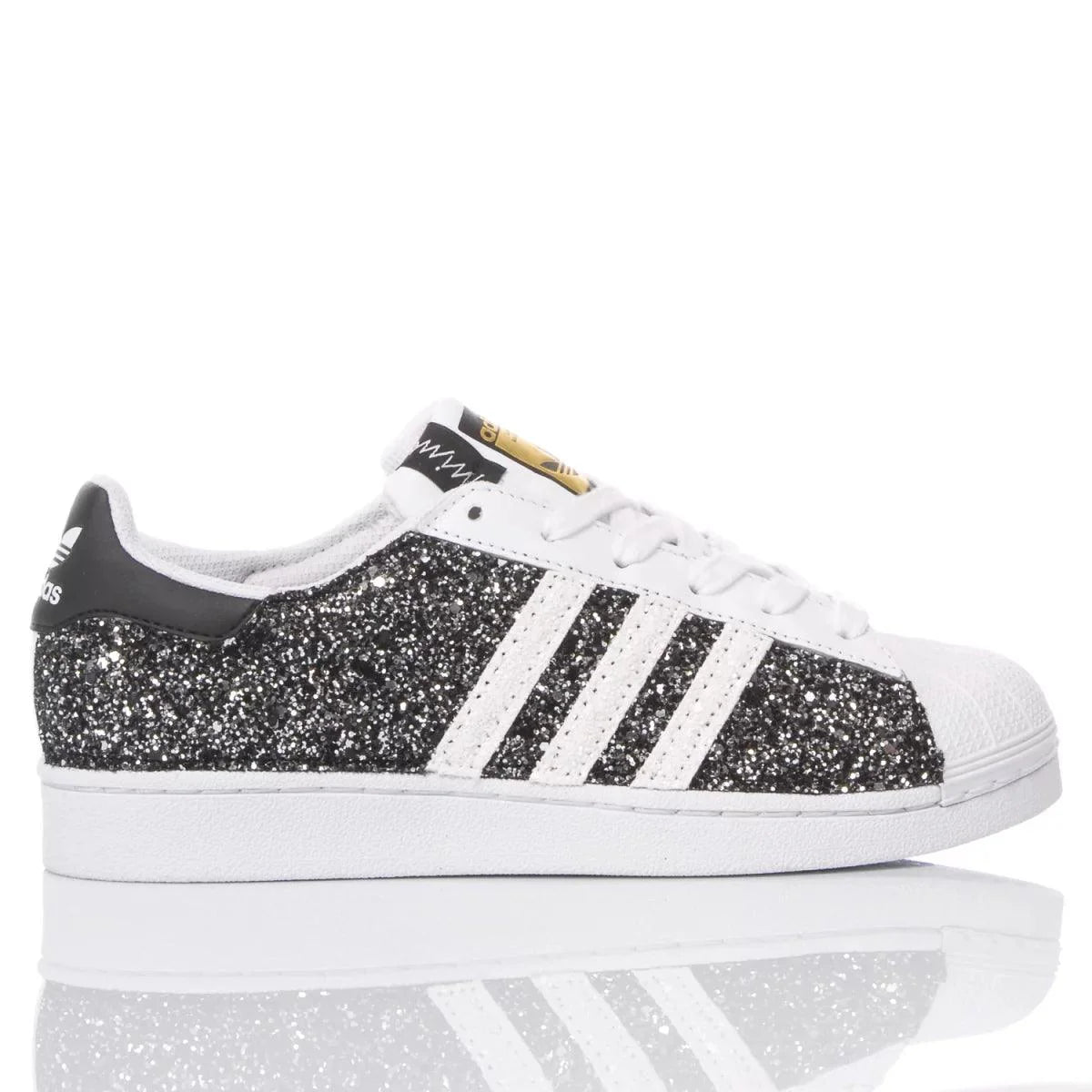 Sneakers da Donna Adidas Superstar Glitter Black