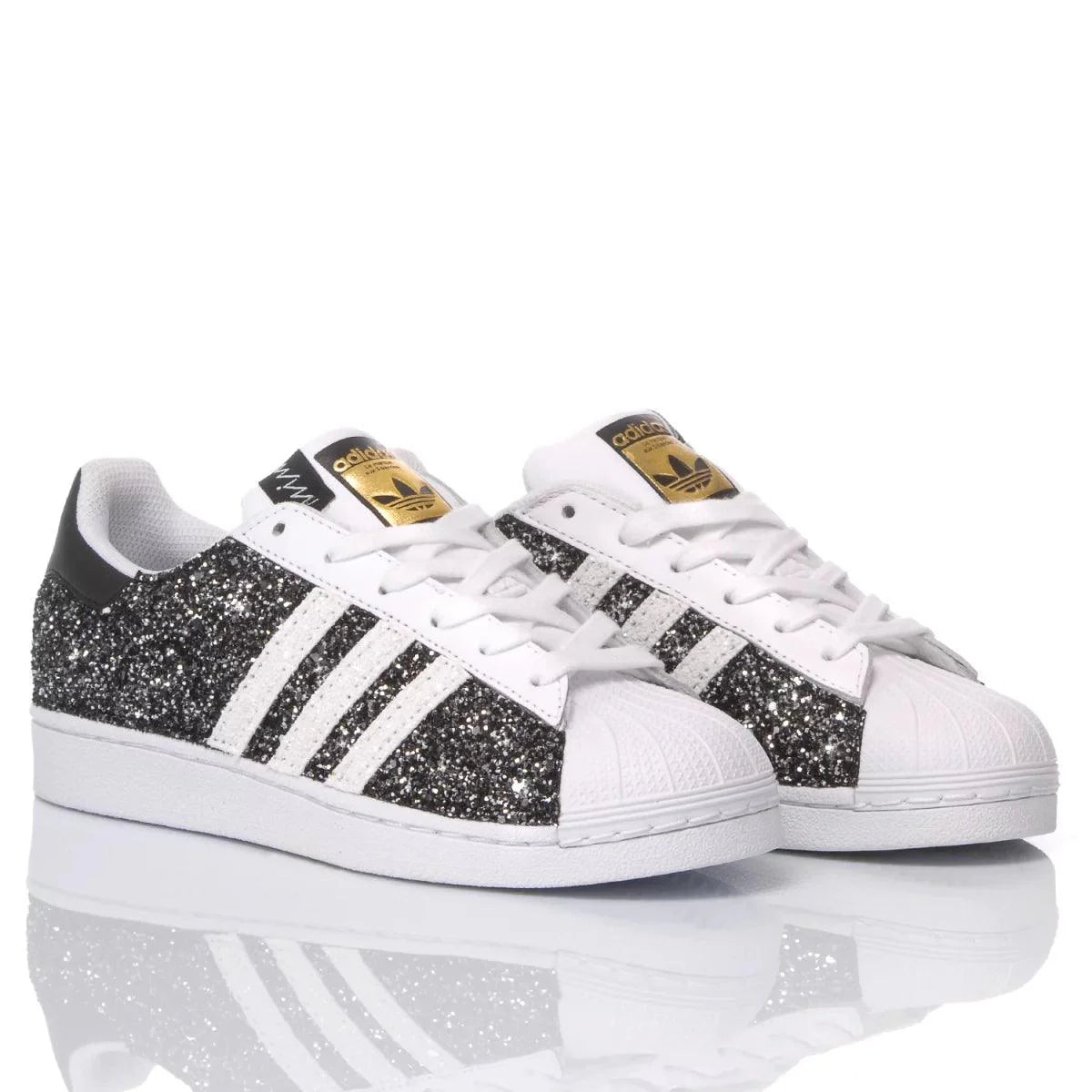 Sneakers da Donna Adidas Superstar Glitter Black