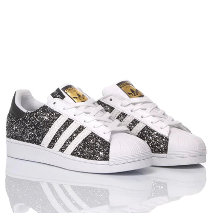 Sneakers da Donna Adidas Superstar Glitter Black
