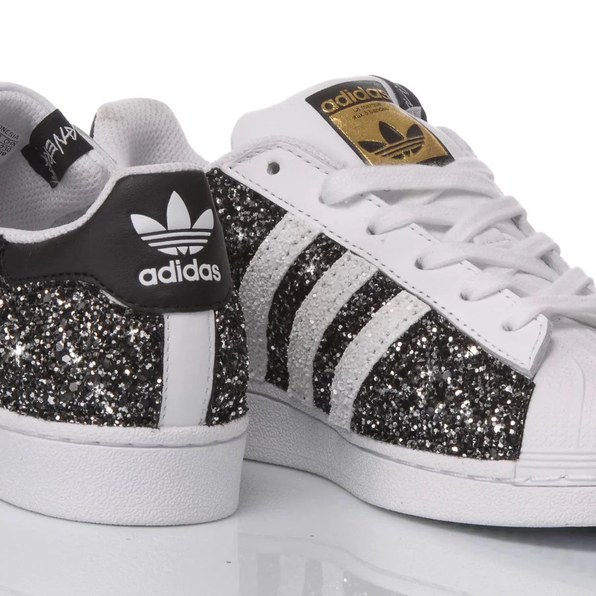 Sneakers da Donna Adidas Superstar Glitter Black
