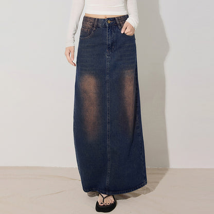 Gonna Midi in Denim Versatile e Personalizzata da Donna