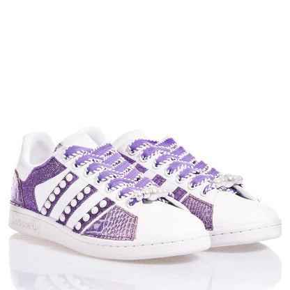 Sneakers da Donna Adidas Stan Smith Purple Pearls