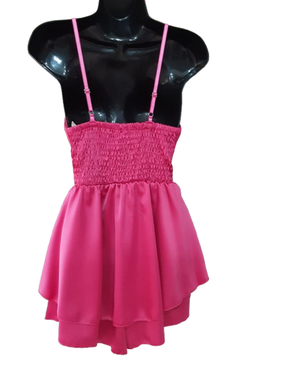 Abito Corto Colore Fucsia Elegante e Comodo