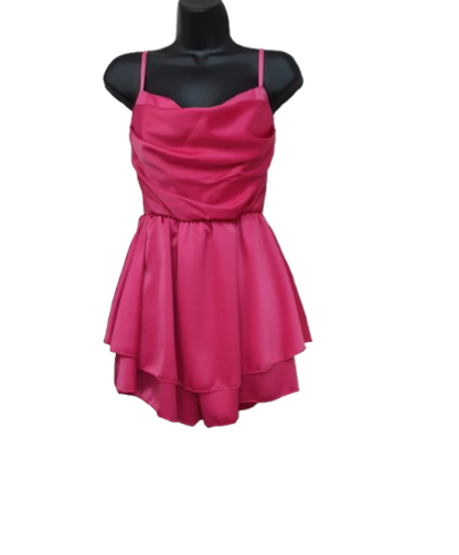 Abito Corto Colore Fucsia Elegante e Comodo