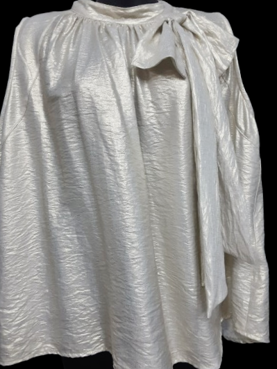 Camicetta da Donna Elegante Satinata Dorata Senza Maniche Made in ITALY