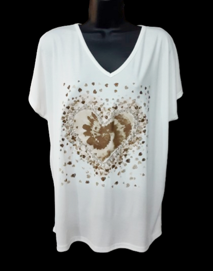Maglietta da Donna Bianca – Elegante e Casual Manica Corta|Made in Italy