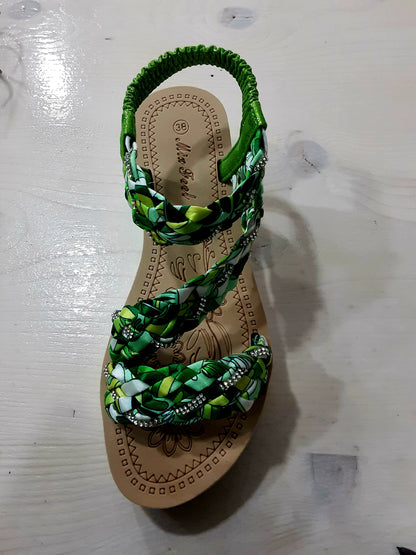Sandali Donna con Zeppa – Colorati, Verdi, Comodi e Leggeri