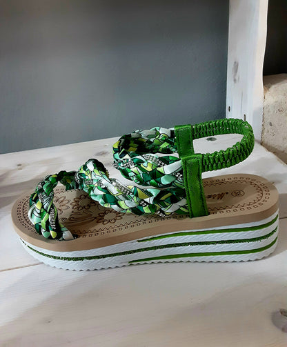 Sandali Donna con Zeppa – Colorati, Verdi, Comodi e Leggeri