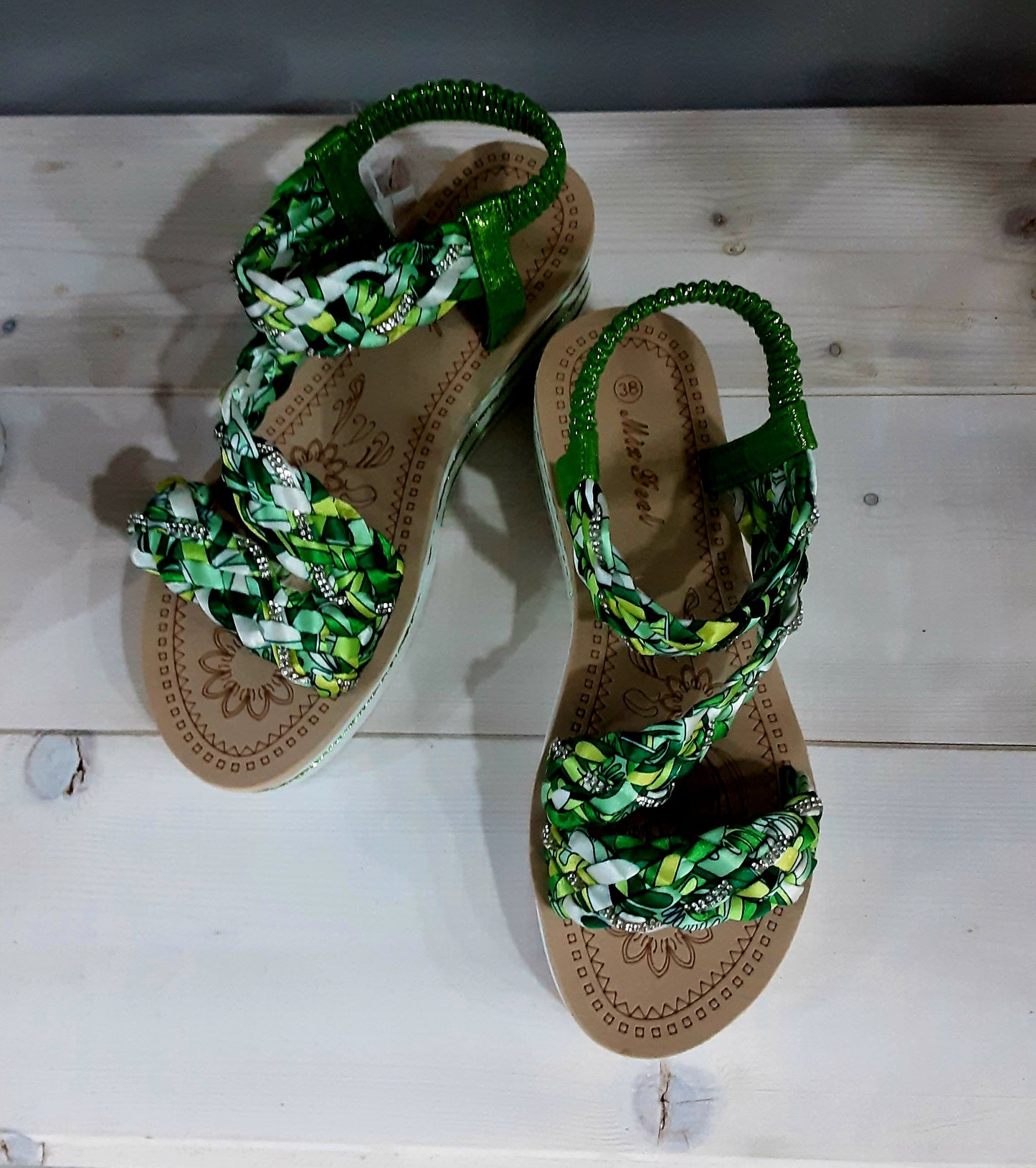 Sandali Donna con Zeppa – Colorati, Verdi, Comodi e Leggeri