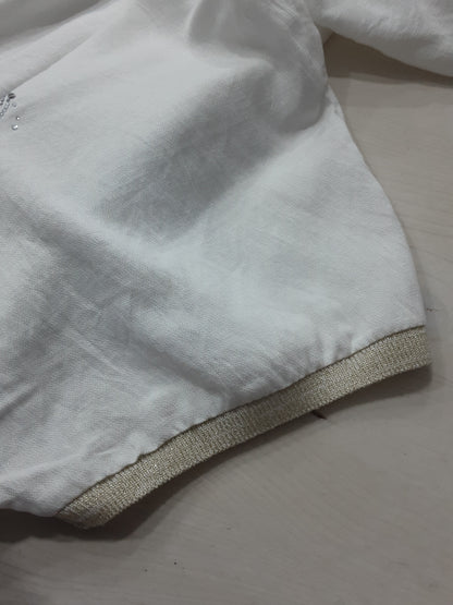 Maglietta Bianca con Cuori  – Maniche Corte e Cappuccio|Made in Italy