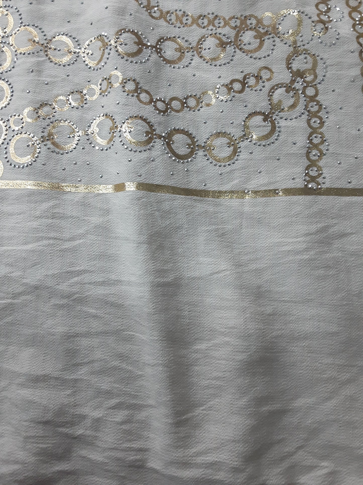 Maglietta  Elegante Beige con Stampa Dorata – Manica Corta|Made in Italy