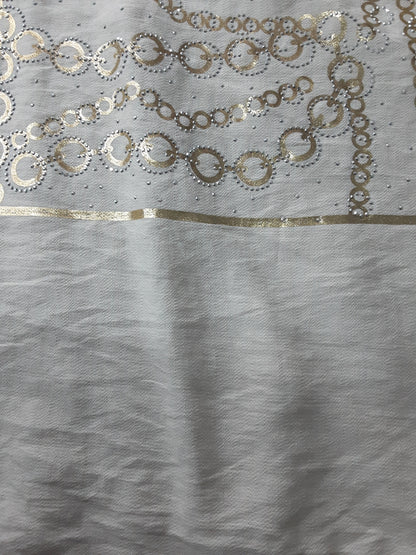 Maglietta  Elegante Beige con Stampa Dorata – Manica Corta|Made in Italy