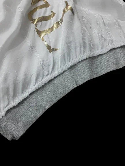 Maglietta Bianca da Donna con Cappuccio Design Asimmetrico Made in ITALY