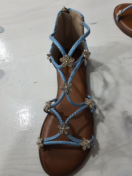Sandali Bassi da Donna con Stelle Dorate – Eleganti e Comodi