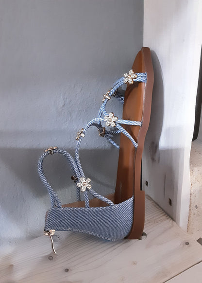 Sandali Bassi da Donna con Stelle Dorate – Eleganti e Comodi