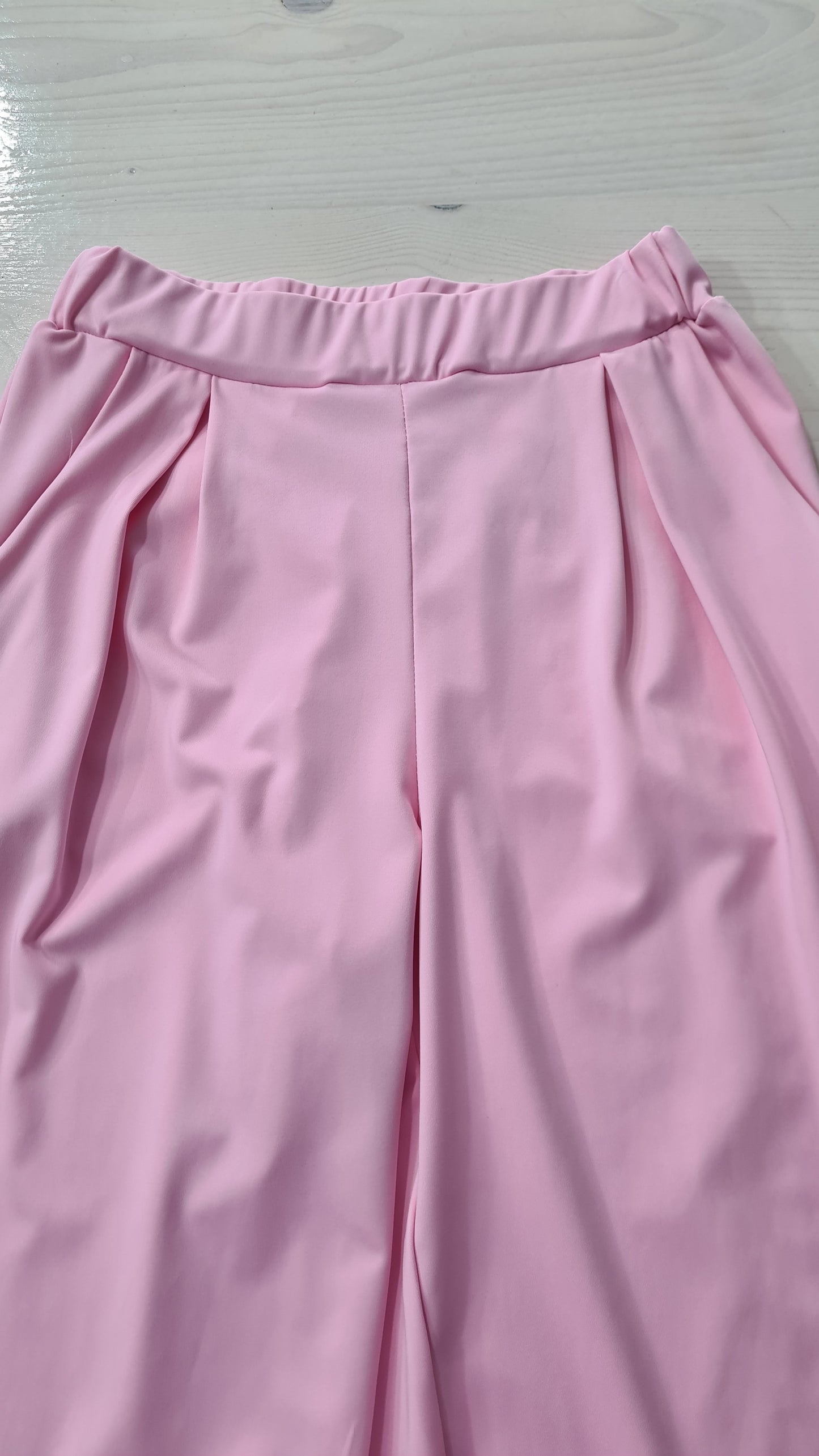 Pantaloni Rosa Donna Eleganti Moderni con Tasche Frontali/ Made in ITALY