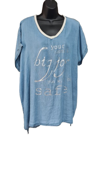 Blusa da Donna in Jeans Stile Casual e Moderno/Made in ITALY