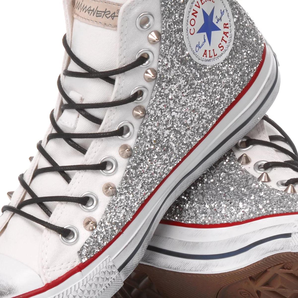 Sneakers da Donna Converse Glitter Silver
