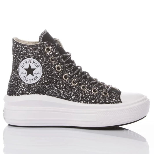Sneakers da Donna Converse Glitter Nero Disegno Unico