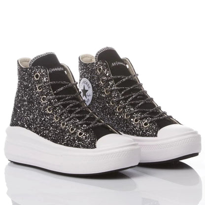 Sneakers da Donna Converse Glitter Nero Disegno Unico