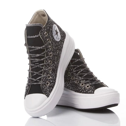 Sneakers da Donna Converse Glitter Nero Disegno Unico