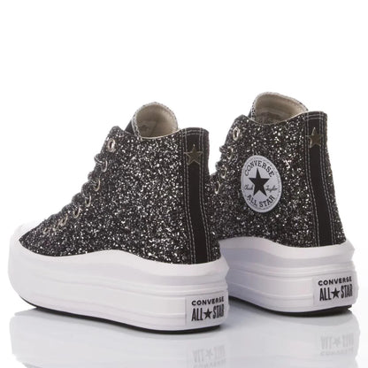 Sneakers da Donna Converse Glitter Nero Disegno Unico