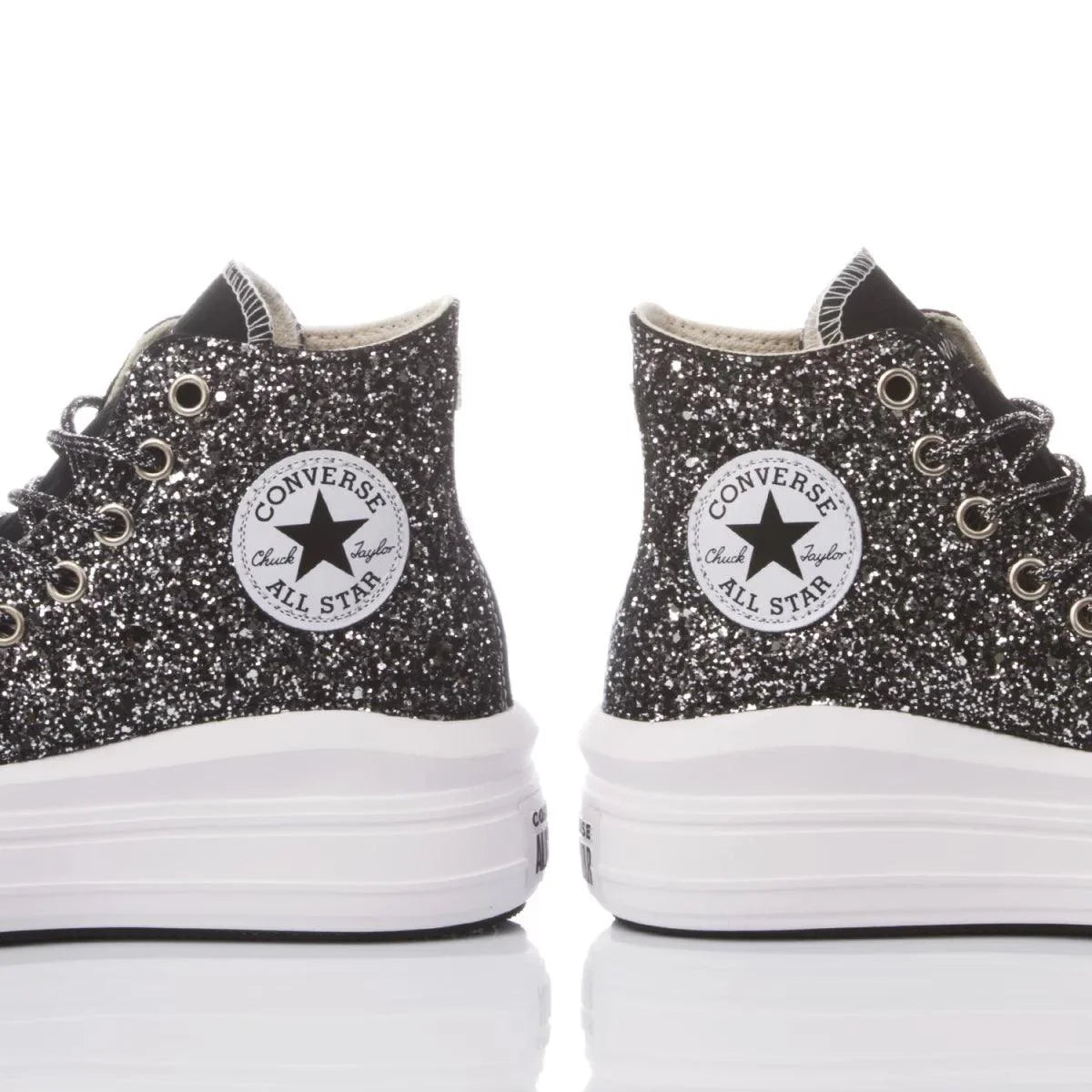 Sneakers da Donna Converse Glitter Nero Disegno Unico