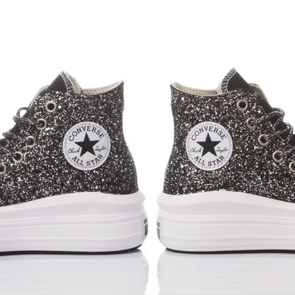 Sneakers da Donna Converse Glitter Nero Disegno Unico
