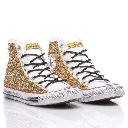 Sneakers da Donna Converse Glitter Gold Design Unico
