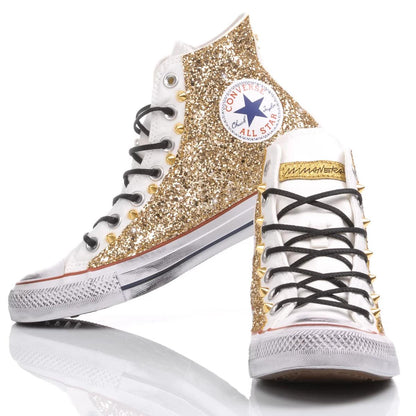 Sneakers da Donna Converse Glitter Gold Design Unico