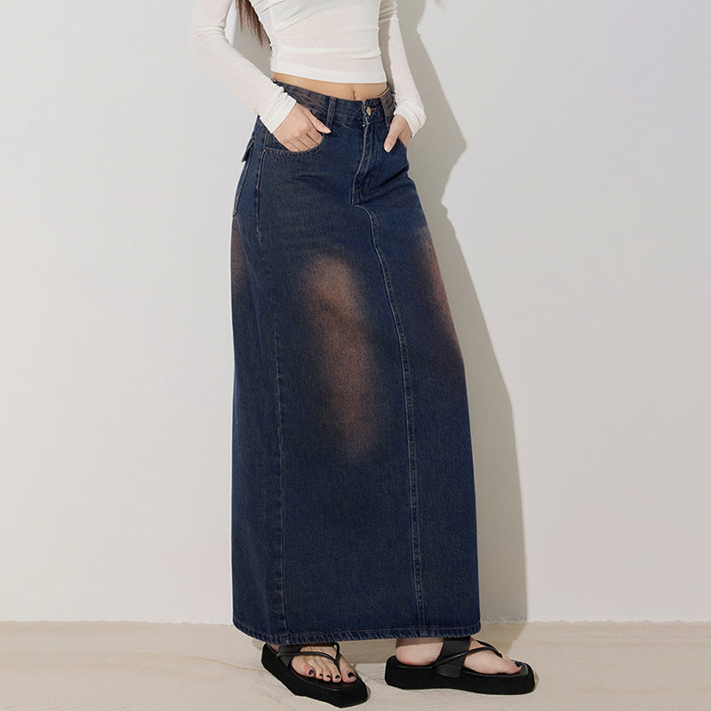 Gonna Midi in Denim Versatile e Personalizzata da Donna