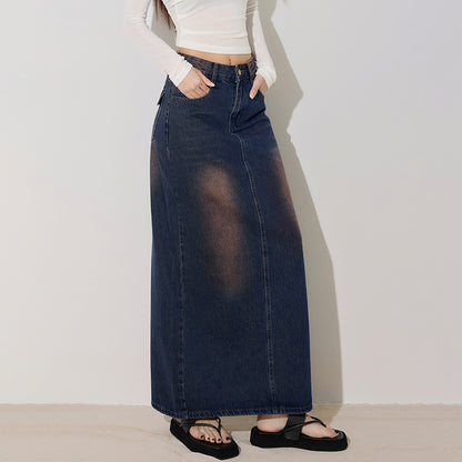 Gonna Midi in Denim Versatile e Personalizzata da Donna