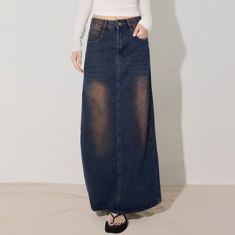 Gonna Midi in Denim Versatile e Personalizzata da Donna