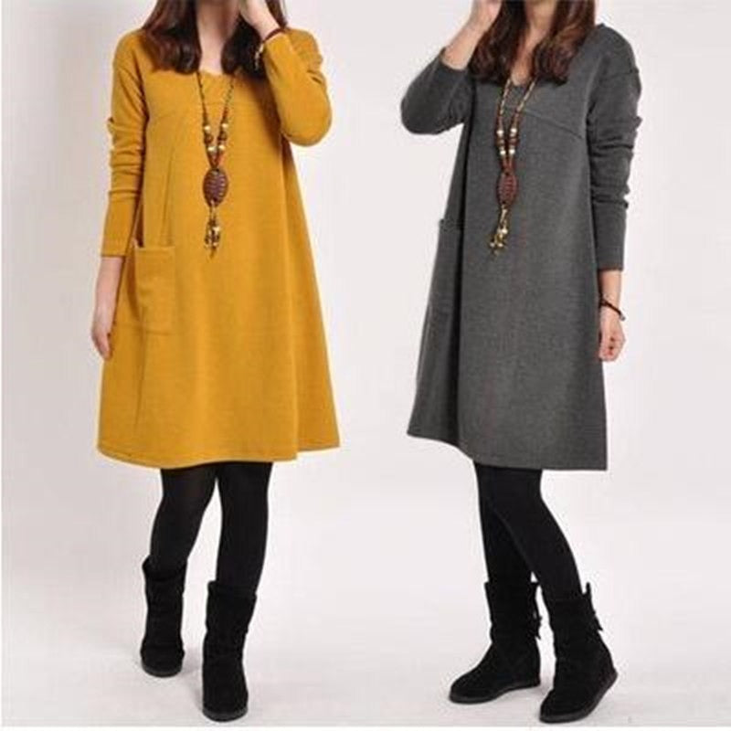Abito Midi con Gonna svasata per Donna