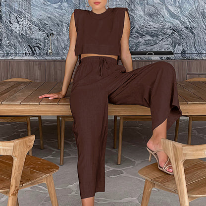 Completo Casual in Cotone e Lino da Donna Leggero e Comodo