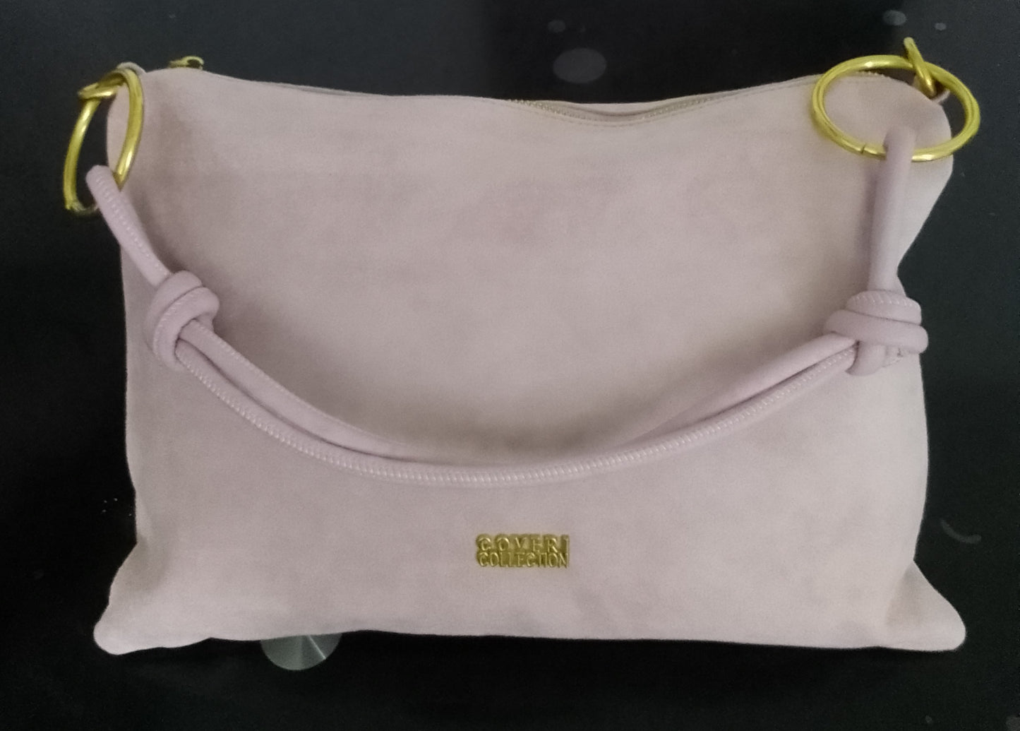 Borsa Elegante da Donna/ Coveri/Vellutata/ Manici ad Anelli