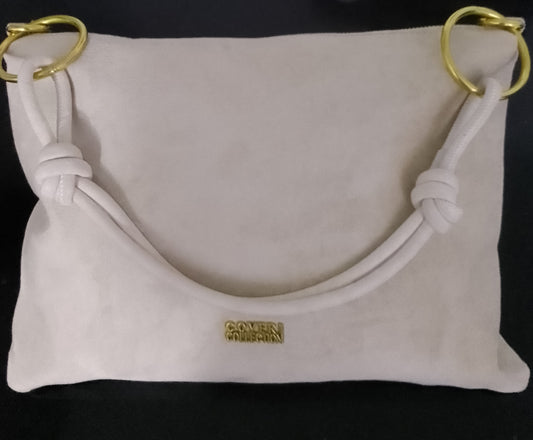 Borsa Elegante da Donna/ Coveri/Vellutata/ Manici ad Anelli